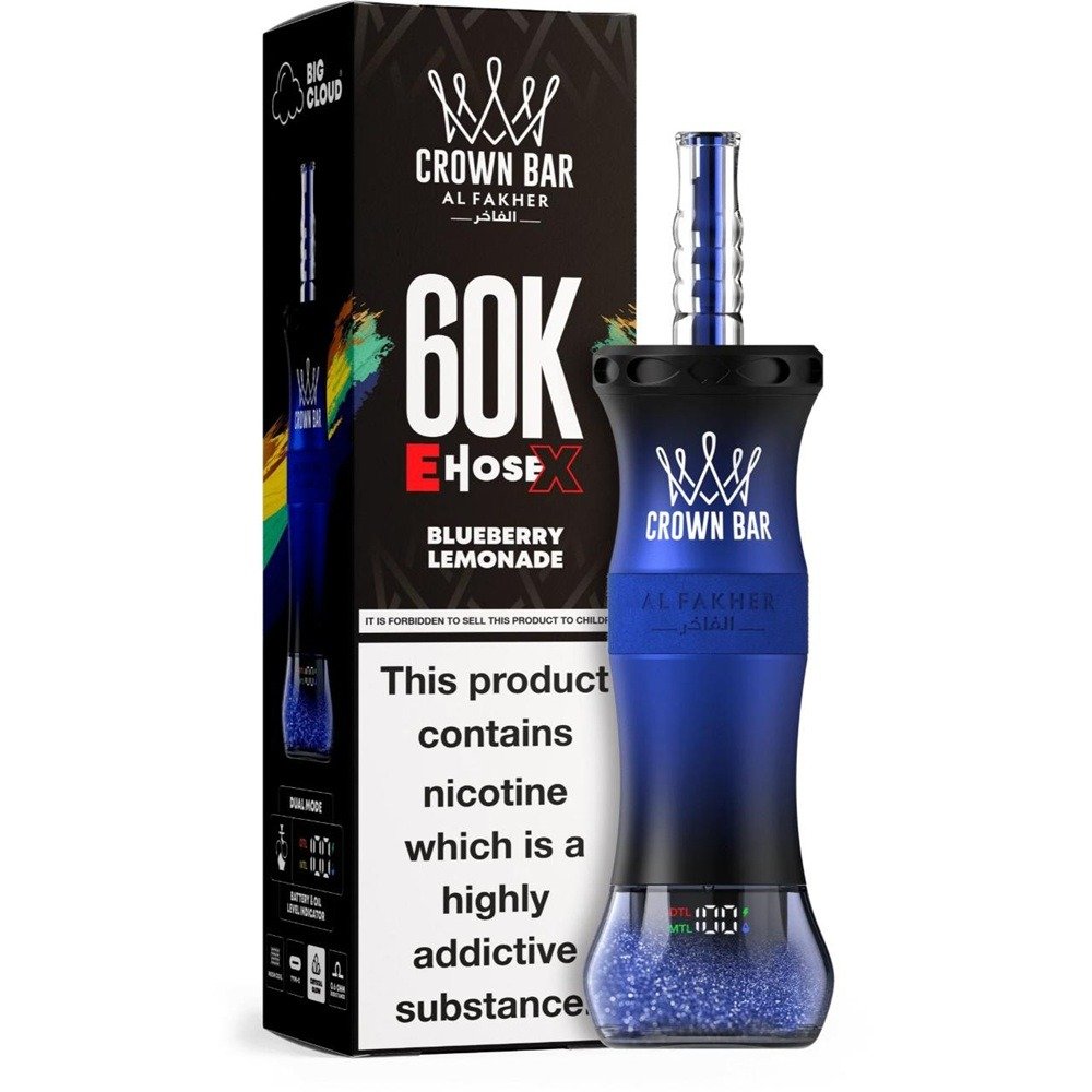 AL Fakher Crown Bar E Hose X Disposable (60000 Puffs) - Image 4