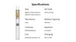 3ml Delta 8 THC HHC THCO Airflow Voltage Adjustable Disposable Preheating Vape Pen - Image 9